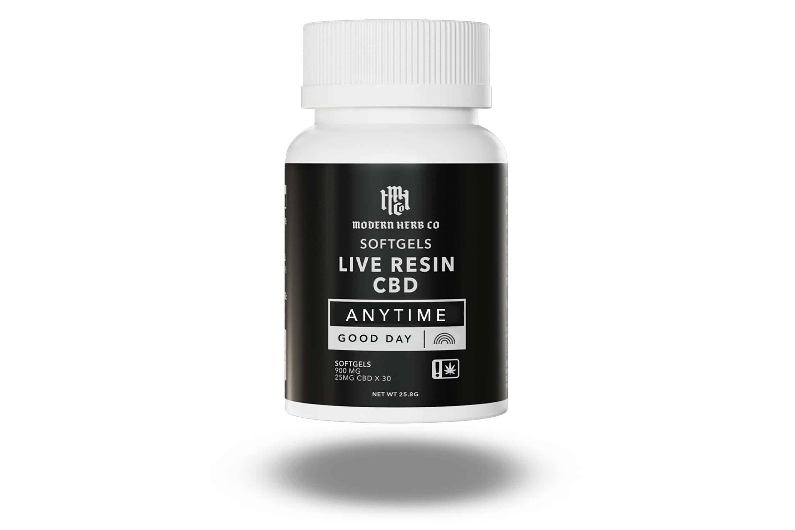 Modern Herb Co Anytime Good Day Softgels Live Resin CBD 25.8G View 2