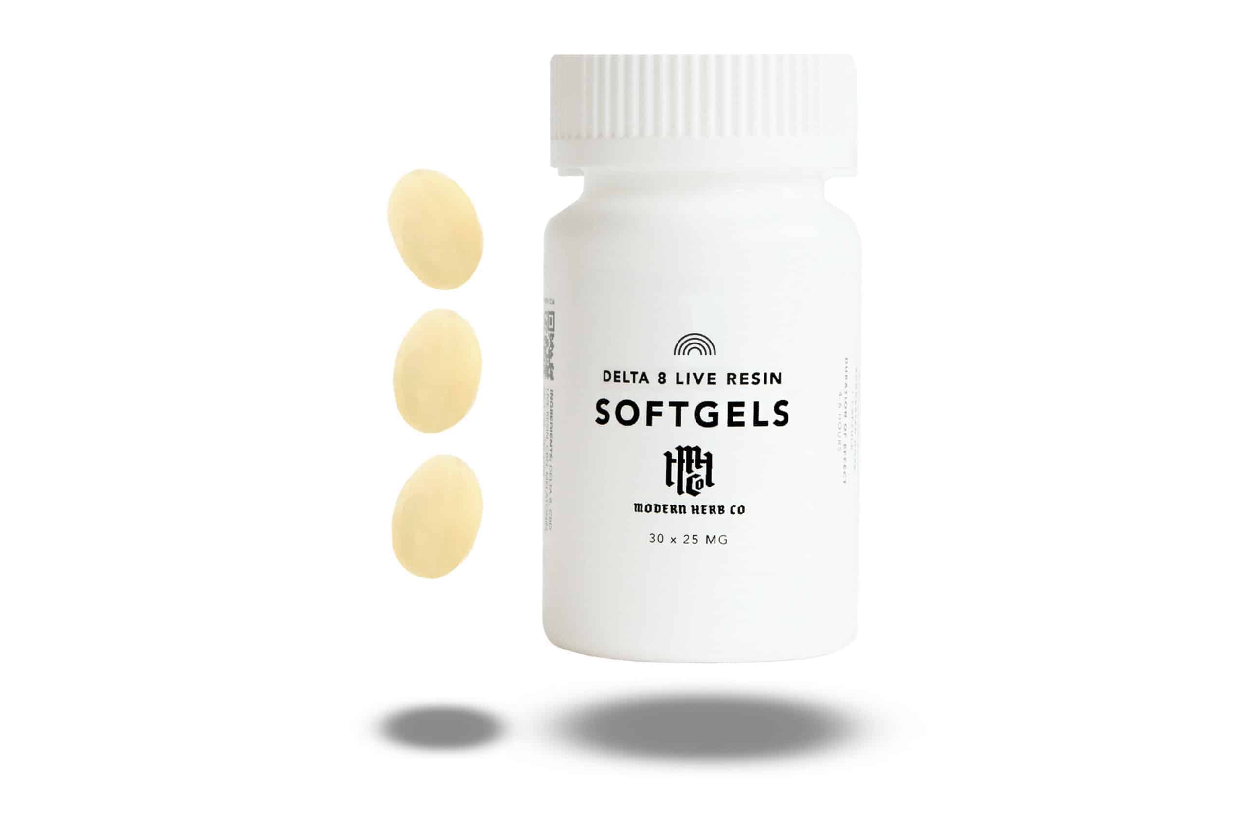 Modern Herb Co Live Resin Delta 8 Softgels Anytime