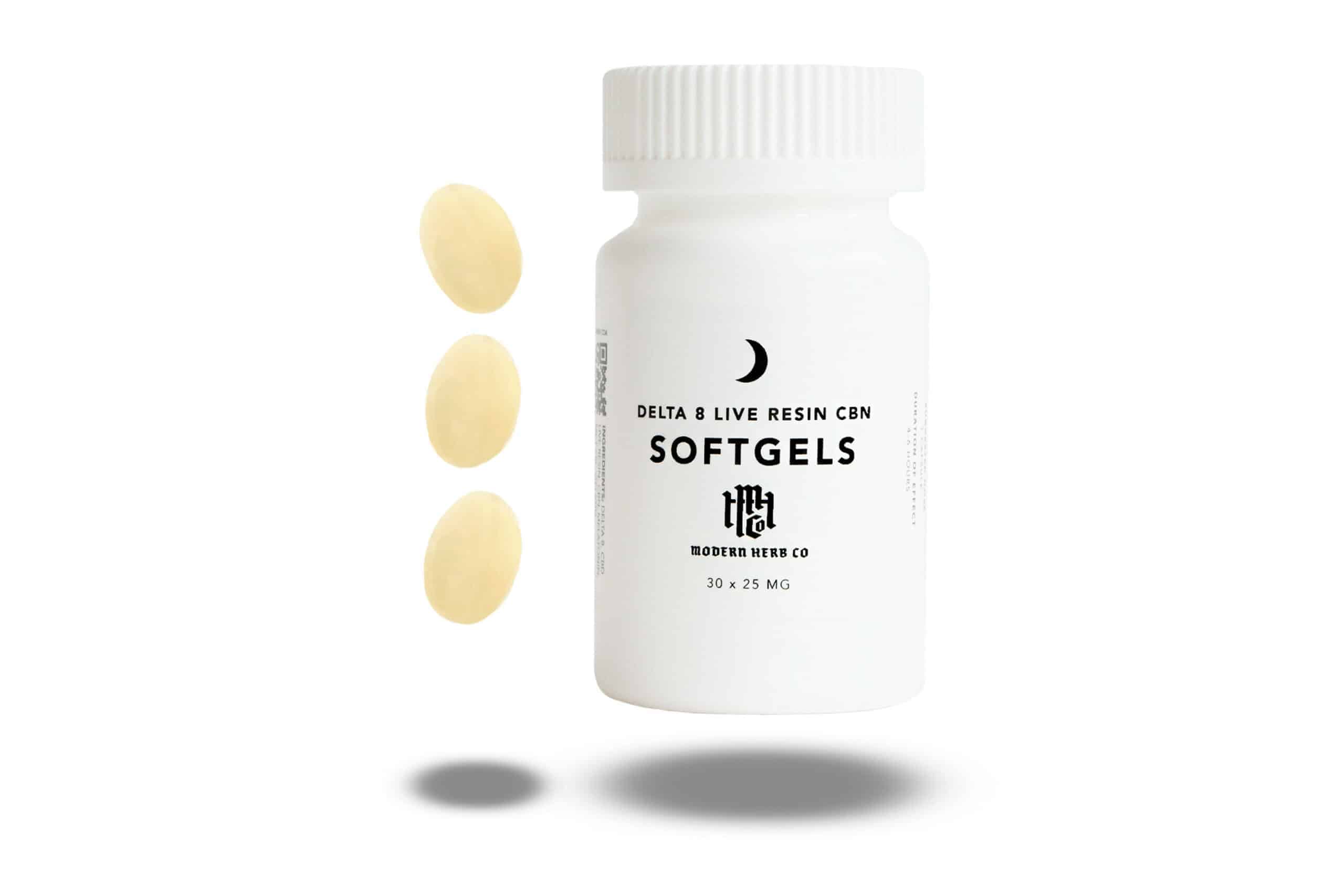 Modern Herb Co Live Resin Delta 8 Softgels Knockout