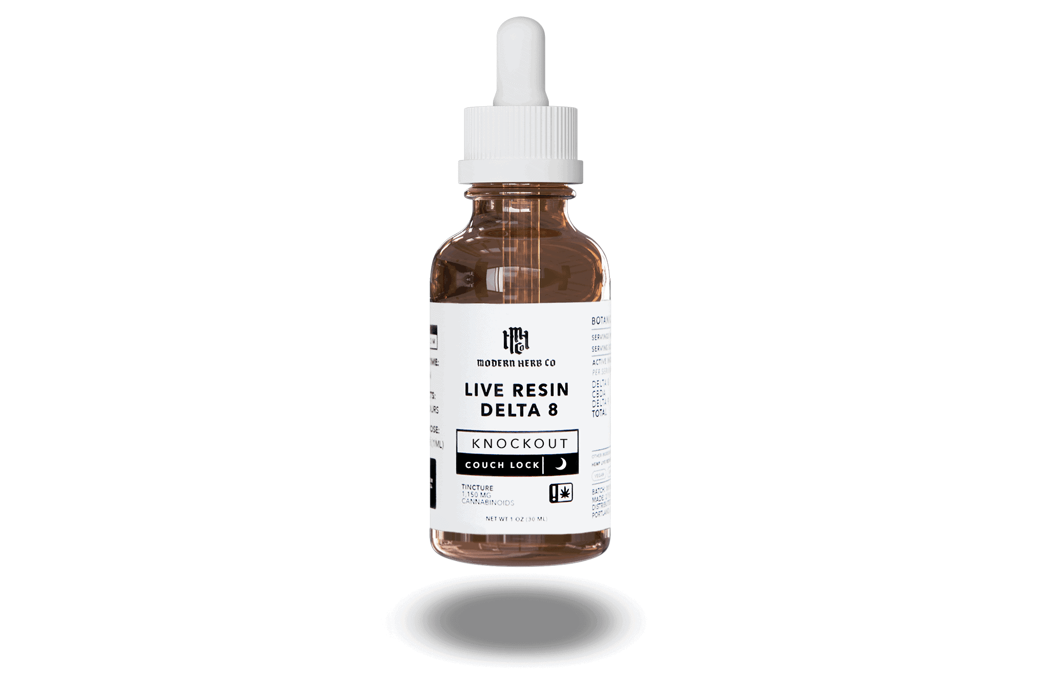 Modern Herb Co Live Resin Delta 8 Tincture Knockout