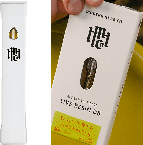 Modern Herb Co Daytrip Pinewalker Live Resin Delta 8 Vape Cart 1G